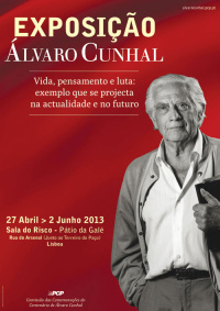 cartaz expo alvaro cunhal lisboa