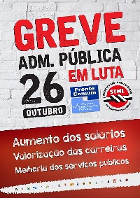 cartaz greve 26 out 18