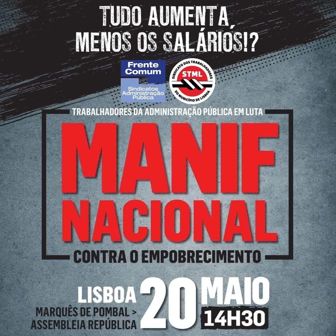 20 Maio - Manif. Admin. Publica