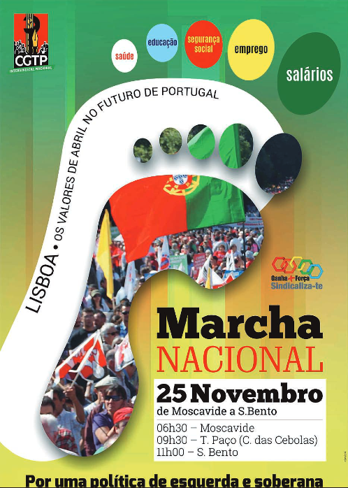 25 de Novembro 2014 Cartaz Marcha Nacional