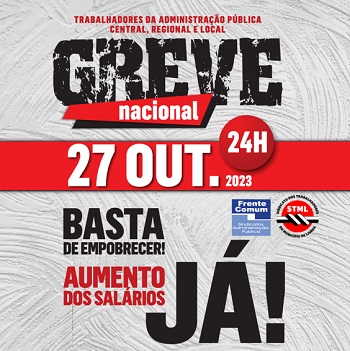 27 OUTUBRO - GREVE NACIONAL recente