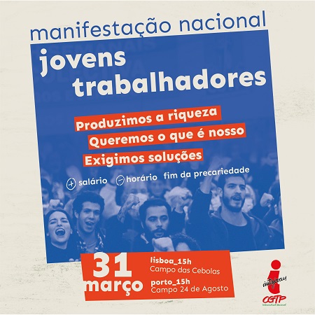 Manifestacao Nacional jovens trabalhadores