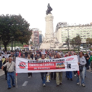 Reformados em manifestacao reduzido