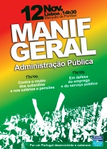 cartaz manifestação 12 de Novembro de 2011