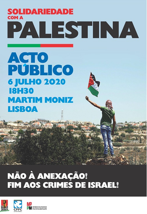 Nao a anexaco da Palestina - acto publico - 6 julho